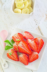 Image showing strawberry and banana