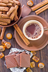 Image showing coffee with chocolate