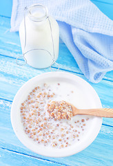 Image showing buckwheat with milk