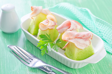 Image showing ham and melon