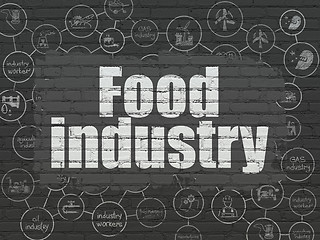 Image showing Industry concept: Food Industry on wall background