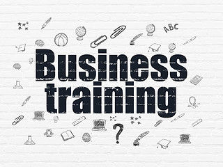 Image showing Studying concept: Business Training on wall background