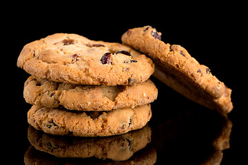 Image showing Dried fruits chip cookies 