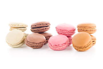 Image showing Colorful French Macarons