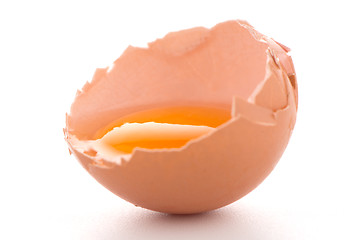 Image showing Raw egg isolated on white
