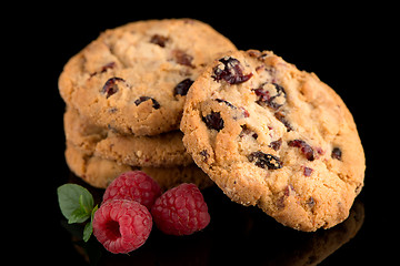 Image showing Dried fruits chip cookies 