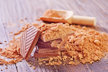 Image showing cocoa and chocolate