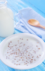 Image showing buckwheat with milk