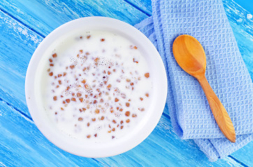 Image showing buckwheat with milk