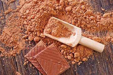 Image showing cocoa and chocolate
