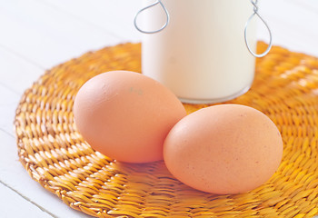 Image showing milk and eggs