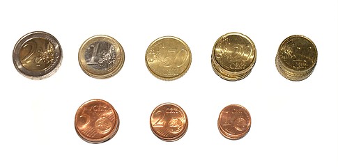 Image showing euro coins