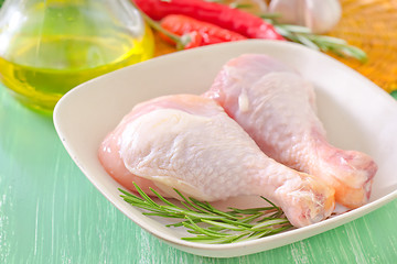 Image showing raw chicken legs