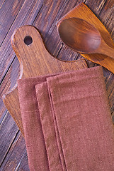 Image showing wooden dishware