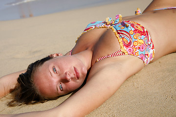 Image showing Sunbather