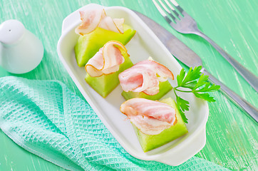 Image showing ham and melon