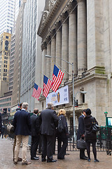Image showing Wall street business, New York, USA.