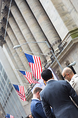 Image showing Wall street business, New York, USA.