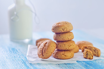 Image showing cookies and milk