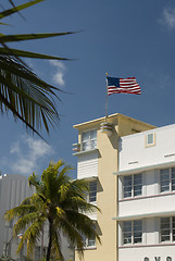 Image showing architecture hotel facade south beach miami florida