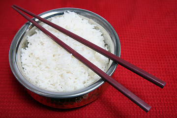 Image showing Boiled basmati rice horizontal