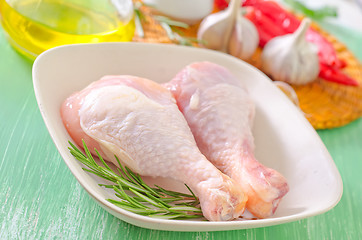 Image showing raw chicken legs