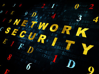 Image showing Protection concept: Network Security on Digital background