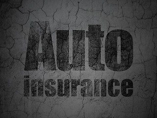 Image showing Insurance concept: Auto Insurance on grunge wall background