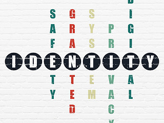 Image showing Security concept: Identity in Crossword Puzzle