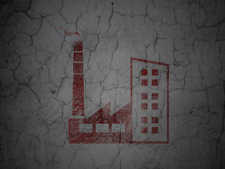 Image showing Industry concept: Industry Building on grunge wall background