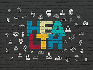 Image showing Medicine concept: Health on wall background