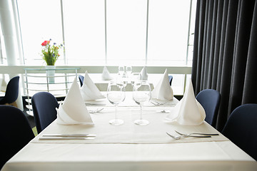 Image showing decorated table at restaurant
