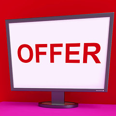 Image showing Offer Screen Shows Promotional Discounts And Reductions