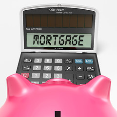 Image showing Mortgage Calculator Shows Purchase Of Real Estate
