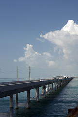 Image showing seven mile bridge florida keys