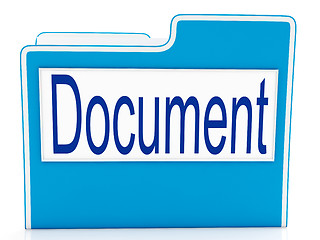 Image showing Document On File Meaning Organizing And Paperwork