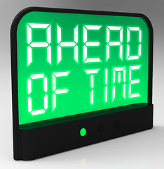 Image showing Ahead Of Time Clock Shows Earlier Than Expected