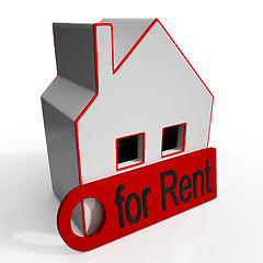 Image showing Home For Rent Sign Showing Rental