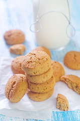 Image showing cookies and milk