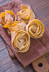 Image showing raw pasta