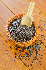 Image showing black rice