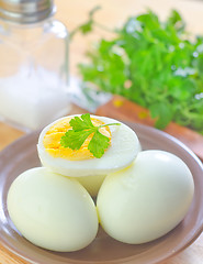 Image showing boiled eggs