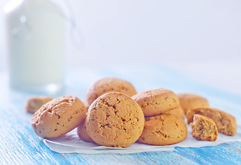 Image showing cookies and milk