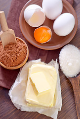 Image showing ingredients for brownie