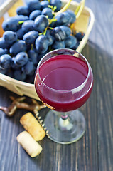 Image showing homemade wine in glass