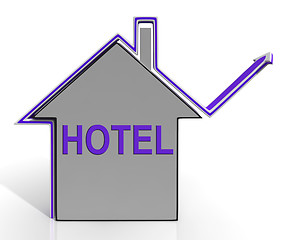Image showing Hotel House Means Holiday  Accommodation And Vacancies