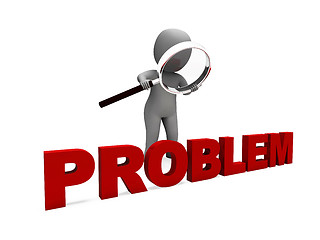 Image showing Problem Character Means Difficulty Dispute Or Trouble