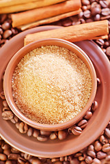 Image showing sugar and coffee