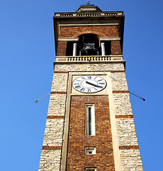 Image showing in gorla  old abstract    italy   the   wall    tower bell sunny