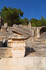 Image showing   stone and    antalya  arykanda   old  temple